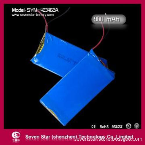 Mobile phone lithium polymer battery with 900mah